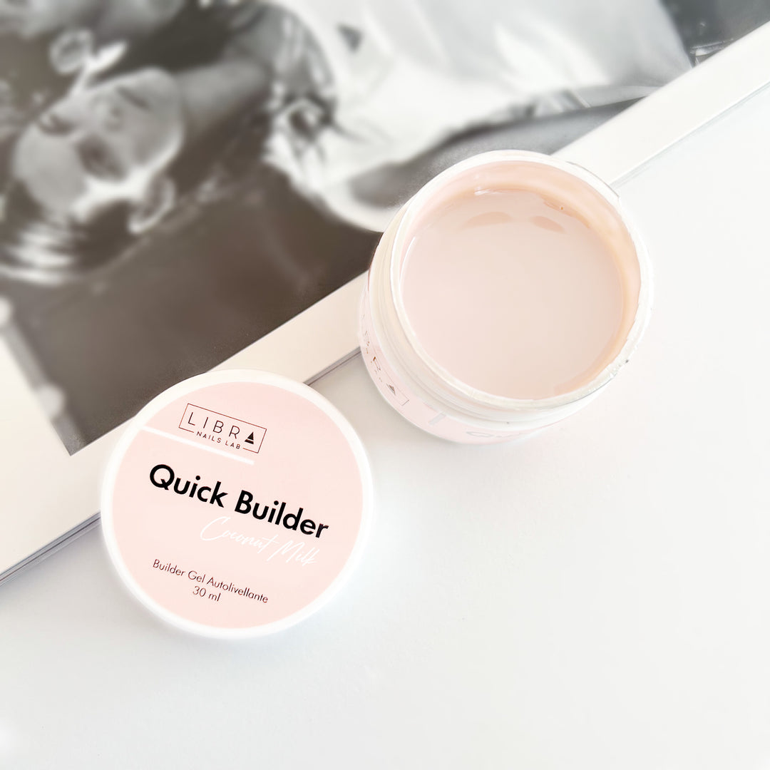 Quick Builder - Coconut Milk - Self Levelling Builder Gel - 30ml HEMA/TPO free