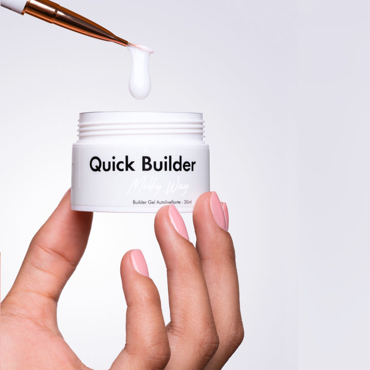 Quick Builder - Milky Way - Self Levelling Builder Gel - 30ml HEMA/TPO free