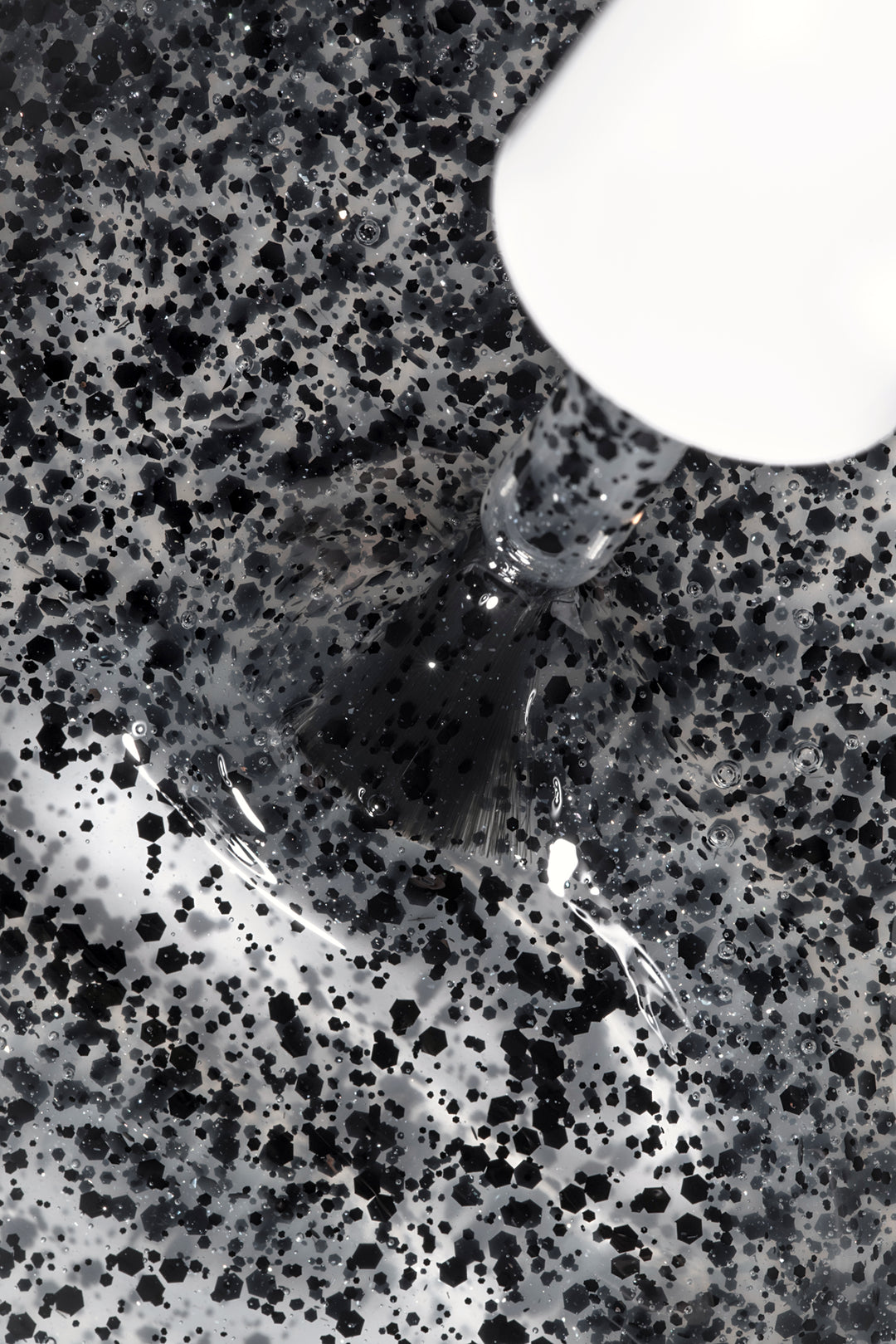 Top Dots Black -  Glossy Top with Black Pois - 15ml HEMA/TPO free