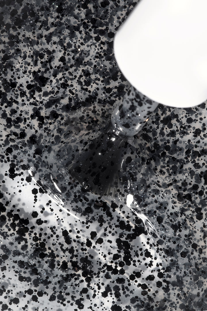 Top Dots Black -  Glossy Top with Black Pois - 15ml HEMA/TPO free