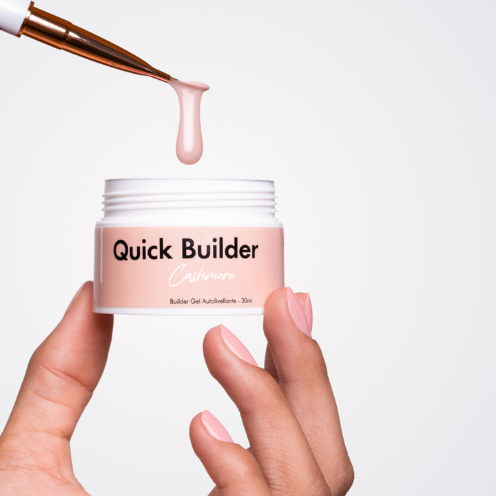 Quick Builder Cashmere – Gel de construcción autonivelante 30 ml – Libra Nails Lab