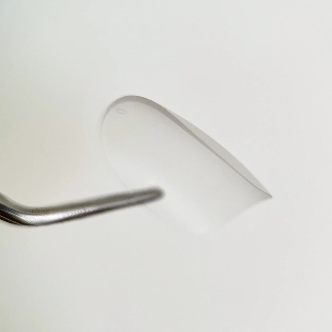 Insta Nail Tips Transparentes - Matte Short Round
