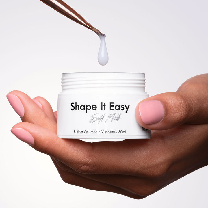 Shape It Easy - Soft Milk - Medium Viscosity Builder Gel - 30ml HEMA/TPO free