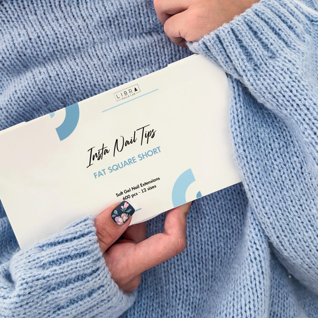 Insta Nail Tips - Fat Square Short - Elegance Beauty