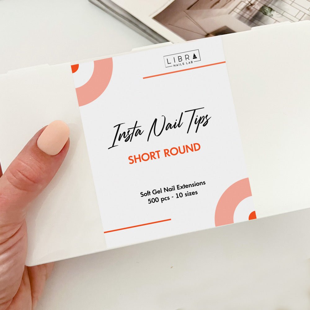 Insta Nail Tips - Short Round - Elegance Beauty