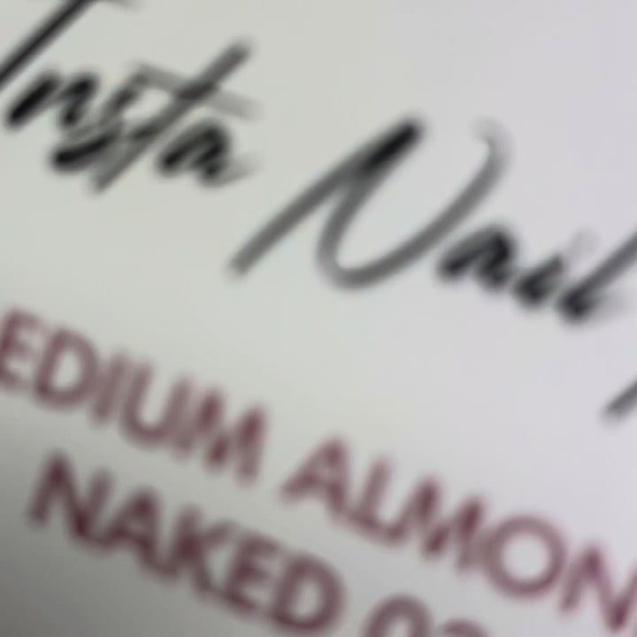 Insta Nail Tips NAKED - Medium Almond 01